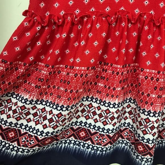 MISA Los Angeles LA Larsen Off Shoulder Bohemian Print Long Prairie Dress NWT - Picture 5 of 7